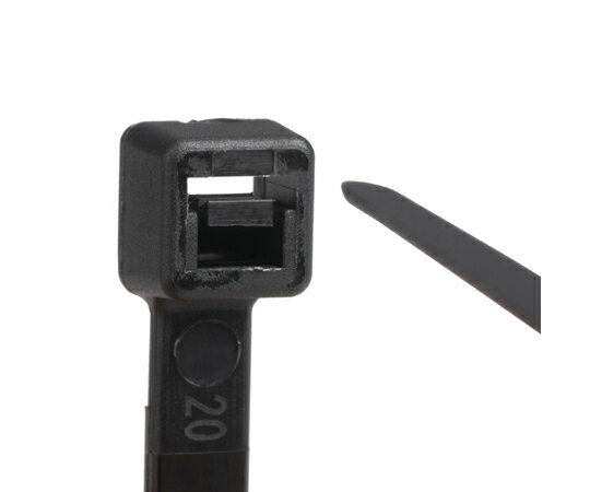 紺屋商事 結束バンド ケーブルタイ 屋外用 黒 100×幅2.5mm 100本入 01281110 1パック(100本入)