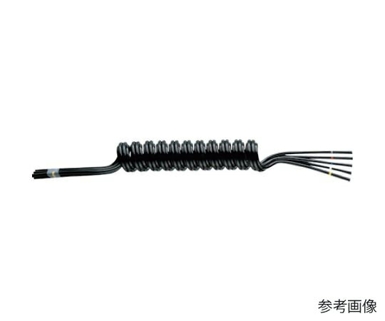 潤工社 ラウンドコイルチューブ UT 1-6X4mm 黒 UT-06-150 1本