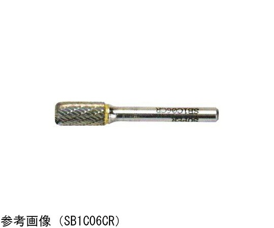 ●独自開発の刃形状により、高速回転使用時にバーが不用意に被切削物に喰いこんでしまうことがないため、滑らかに加工でき能力アップに貢献します。●最も広く使われており、切削性・仕上面に優れています。●刃先にRがついているため、加工のコントロールがしやすく、加工範囲が広がりコーナーR加工が出来ます。●円筒型のバーとしては問題であった、刃先のチッピング防止効果があります。●加工のスタート時から研削力を発揮し、仕上がりも良好です。●形状：円筒コーナーR刃型●b（mm）：16●l（mm）：25●L（mm）：70●コーナーR（mm）：2.6R●シャンク径a（mm）：Φ6●刃先タイプ：ダブルカット●刃先コーティング：アルミナコーティング