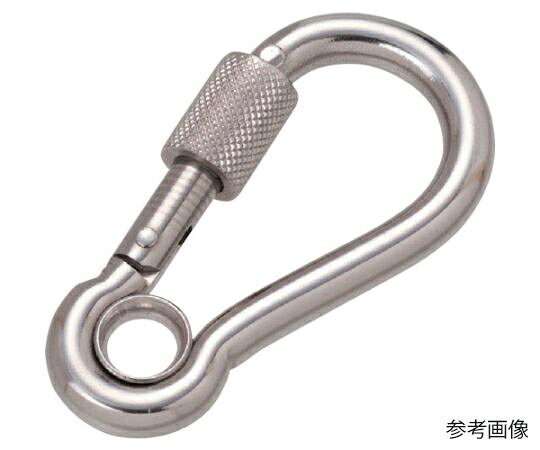 ●環付きは不用意にフックが開くことがなく、より安心です。●リングが付いていますので、絡まりを防ぎます。●チェーン・ワイヤ・ロープ等の連結金具として、また端末の金具のジョイントに。●使用荷重（kN）：0.98●D（mm）：6●L（mm）：61●S（mm）：6.5●W（mm）：31.5●d（mm）：7.5●材質／仕上：ステンレス（SUS304）●原産国：中国●コード番号：316-5083