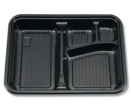 シーピー化成 弁当容器 Z-256-1 BS黒 100枚 004404297 1パック(100枚入)