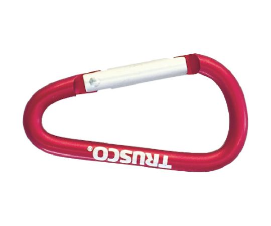 ●カギやツールをワーキングベルトに吊るすことが可能です。●土建作業など●色：レッド●幅（mm）：26.5●高さ（mm）：50●耐荷重（kg）：1●内寸（mm）：41.5●材質／仕上：アルミニウム●登山用ではありません。●原産国：台湾●コード番号：433-6944