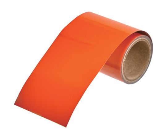 トラスコ中山 配管識別テープ 黄赤（オレンジ）（2.5YR6/14）50MM幅X1M RAH-504S 1巻
