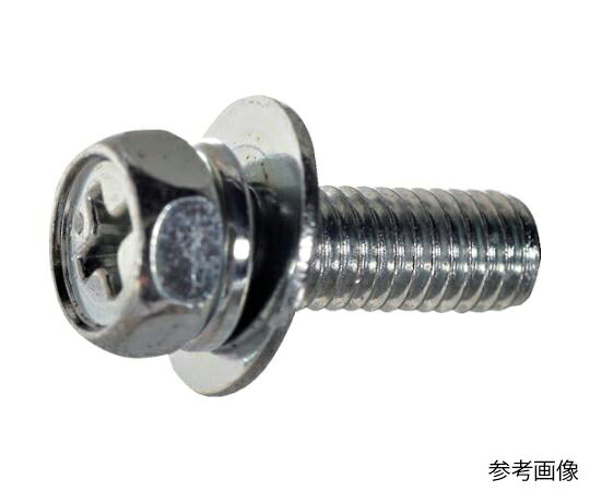 トラスコ中山 十字穴付六角組込ボルト 三価白P=3 M4×15 260本入…