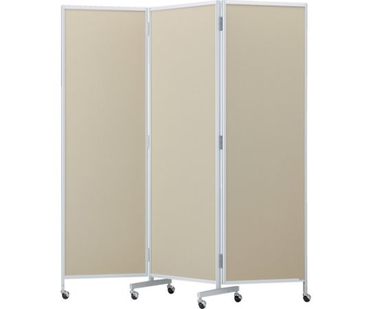 トラスコ中山 三つ折りパーテーション H2000 ベージュ TMPAC-2000-BE 1台