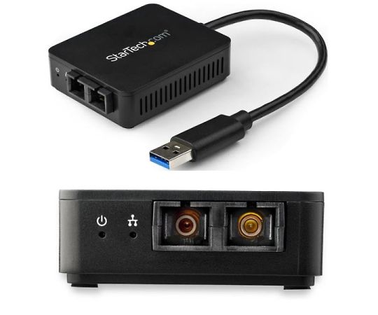 StarTech.com USB 3.0 - 光ファイバー変換アダプタ 1000Base-SX 2芯SCコネクタ 1個 US1GA30SXSC