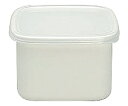 野田琺瑯 White Seriesスクウェア Mシール蓋付 1個 WS-M(4)