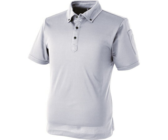 中国産業 パフォーマンス半袖ポロ 銀 M 1個 #1111-26-M