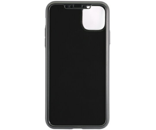 オウルテック 液晶画面保護ガラス1枚付き iPhone 11 Pro Max専用フルカバーケース ブラック 1個 OWL-CVIB6510-BK