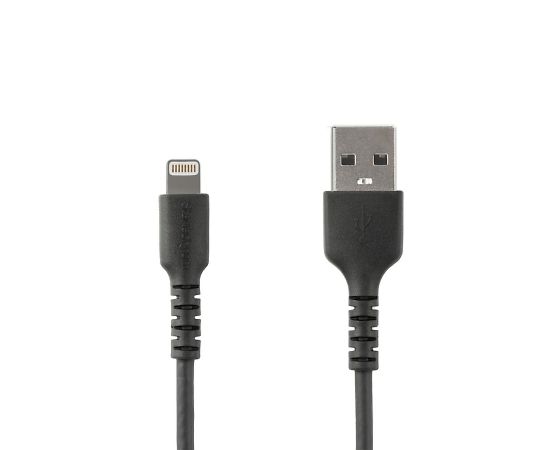 StarTech.com 高耐久Lightning - USB-Aケーブル/1m/ブラック/アラミド繊維補強/iPhone 12、iPad対応/Apple MFi認証/アップルライトニング - USB Type-A充電同期ケーブル 1個 RUSBLTMM1MB