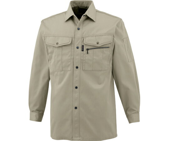 中国産業 長袖シャツ ベージュ 8L 1個 #2401-01-8L
