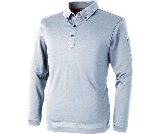 中国産業 パフォーマンス長袖ポロ 銀 SS 1個 #1110-26-SS