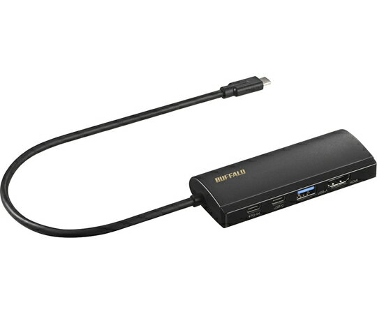 BUFFALO USB Type-C接続 ドッキングステーション PD対応 HDMI出力 ブラック 1台 LUD-U3-CGHDBK