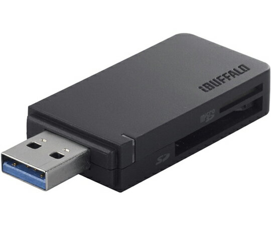 BUFFALO 高速カードリーダー/ライター USB3.0＆ターボPC EX対応モデル ブラック 1個 BSCR26TU3BK