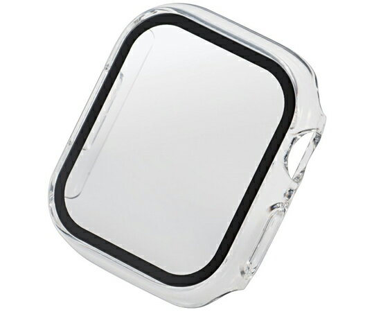 エレコム Apple Watch series8/7 41mm用フルカバーケース プレミアムガラス ゴリラ セラミックコート クリア 1個 AW-22BFCGOCCR