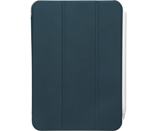 BUFFALO 第6世代iPad mini ハイブリッドマットレザーケース ブルー 1個 BSIPD2108CHLBL