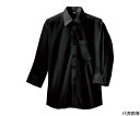 アイトス 七分袖シャツ(男女兼用) ブラック 5L 1着 8022-010-5L(4)