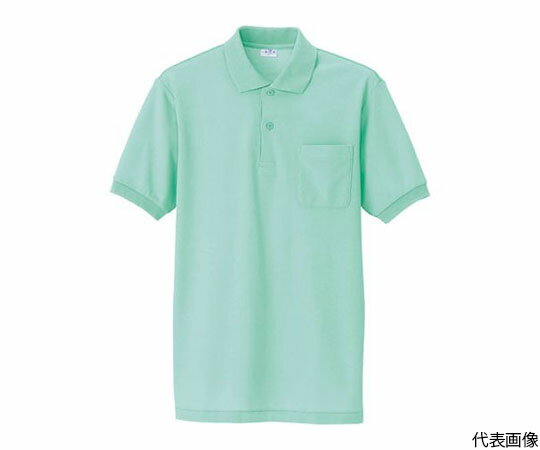 アイトス 半袖ポロシャツ（男女兼用）　サックス　5L 1着 861-003-5L