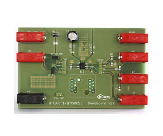 インフィニオン リニア電圧レギュレータIFX30081SJV用評価ボード 1個 DEMOBD-IFX30081SJV