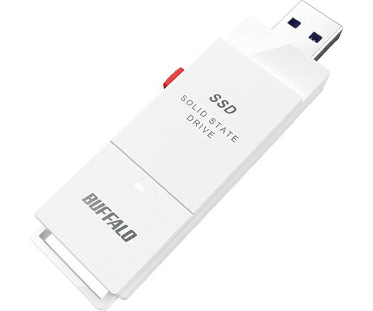 楽天Shop de clinic楽天市場店BUFFALO PC対応 USB3.2（Gen2）TV録画 スティック型SSD 2TB ホワイト Type-C付属 1個 SSD-SCT2.0U3-WA