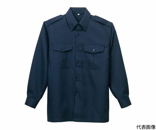 アイトス 長袖シャツ　ネイビー　6L 1着 67005-008-6L(4)