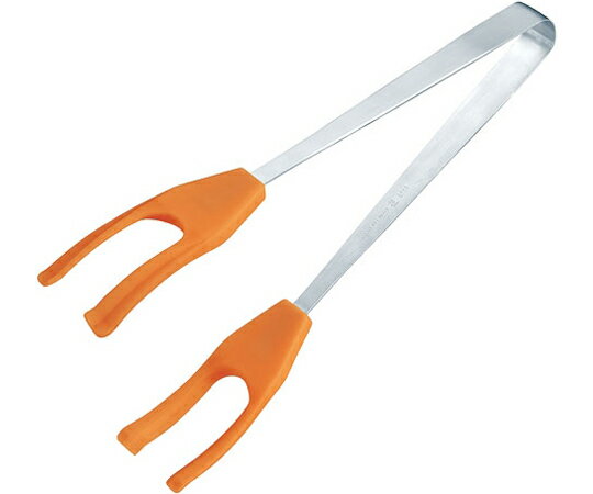 田辺金具 ふわっとトング オレンジ（ユーティリティトング） 1個