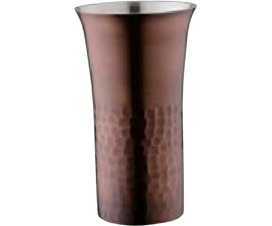 田辺金具 華タンブラーストレート槌目140mlブロンズ 1個