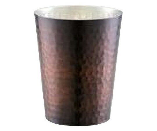 田辺金具 華ロックグラス槌目180mlブロンズ 1個