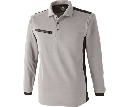 中国産業 リフレクション長袖ポロ 銀 LL 1個 #1710-26-LL