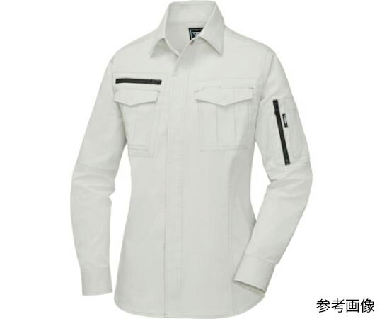 ジーベック レディス長袖シャツ アイボリー サイズ19 1着 2015-31-19