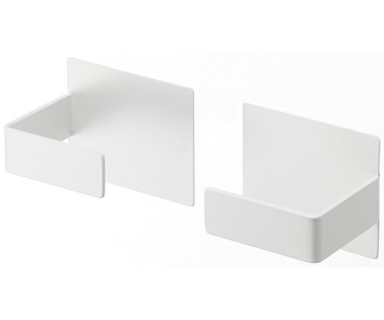 山崎実業 マグネット挟み込み式キッチンペーパーホルダー プレート ホワイト 1個 5225