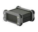タカチ電機工業 コーナーガード付アルミケースアルミパネルタイプ ブラック/グレー 1台 EXP12-7-18BG【大型商品の為代引不可】(4)