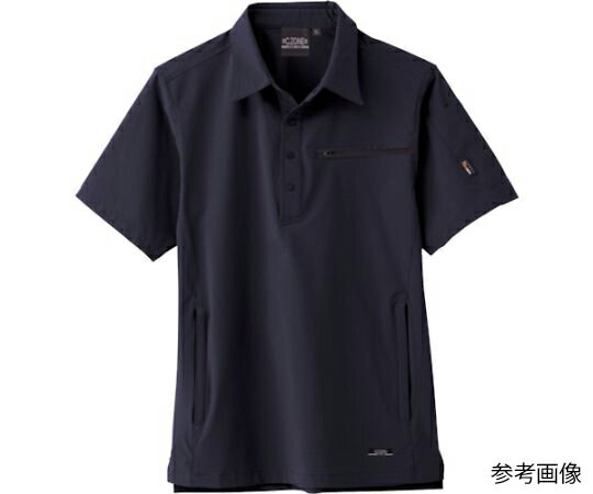 ジーベック 半袖シャツ ディープネイビー L 1着 2222-19-L