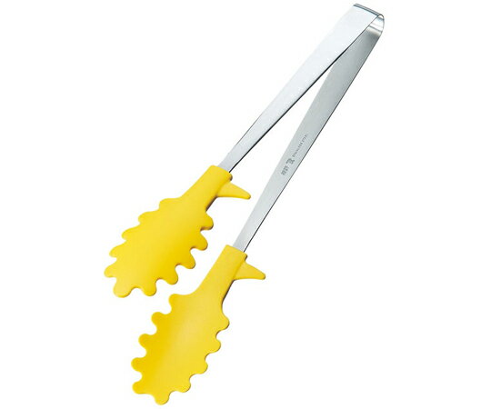 田辺金具 抗菌耐熱 麺トング イエロ- 1個