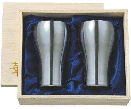 田辺金具 華 タンブラー 300ml 艶消し 桐箱2ヶセット 1セット（2個入） 1セット(2個入)