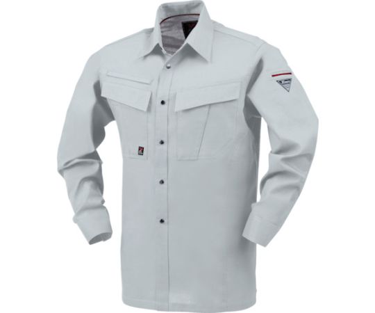 ジーベック 長袖シャツ シルバーグレー L 1着 1653-22-L