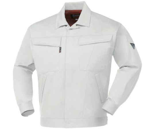 ジーベック 比翼型長袖ブルゾン シルバーグレー 5L 1着 2071-22-5L(4)