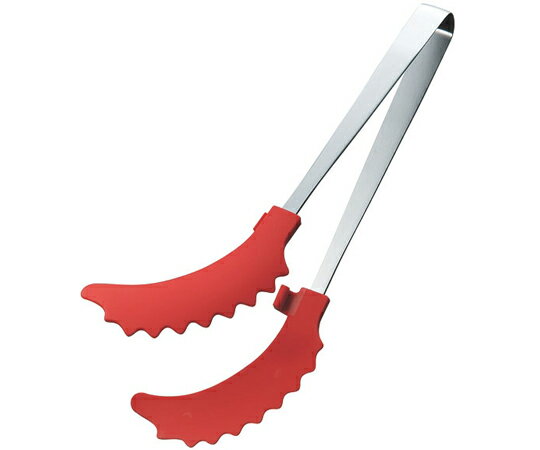 田辺金具 曲がったトング レッド 250mm（ハンディトング） 1個