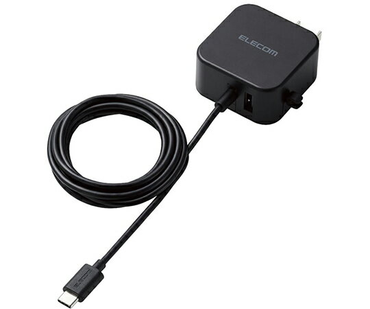 エレコム AC充電器 スマホ・タブレット用 2.4A出力 Type-C USB-C ケーブル一体型 1.5m USB-Aメス1ポート おまかせ充電搭載 ブラック 1個 MPA-ACC22BK