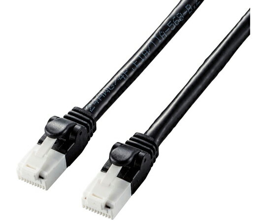 エレコム LANケーブル　CAT6A　爪折れ防止　1.0m　ブラック 1本 LD-GPAT/BK10