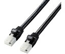 エレコム LANケーブル　CAT6A　爪折れ防止　5.0m　ブラック 1本 LD-GPAT/BK50