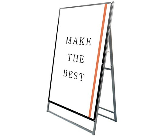 常磐精工 ポスター用スタンド看板　A0片面　ブラック 1台 PSSK-A0KB