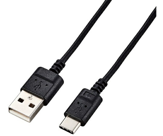 エレコム USB Type-Cケーブル スマホ用 USB（A-C） 極細 1.5m ブラック 1本 MPA-ACX15BK