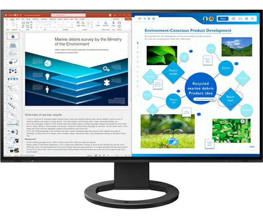 EIZO 液晶ディスプレイ 27型 2560×1440 HDMI・DisplayPort・USB Type-C ブラック スピーカーあり 1台 EV2781-BK