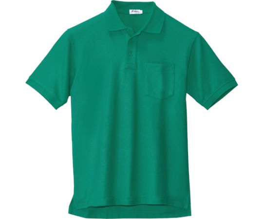 ジーベック 半袖ポロシャツ エメラルドグリーン 4L 1着 6170-66-4L