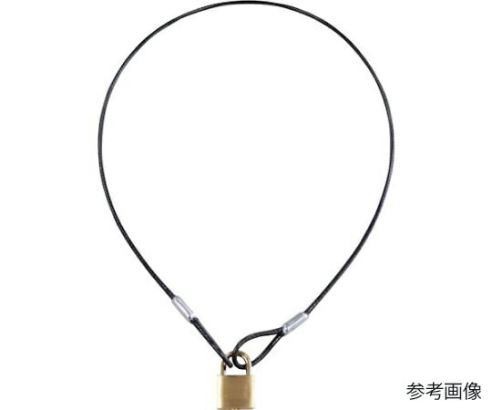 清水 ワイヤー&パドロックシリンダー錠タイプ 545mm(同一錠) 1個 1280-30S-SD