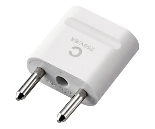 エレコム 旅行者向け海外用変換プラグ（Cタイプ） 1個 T-HPACWH