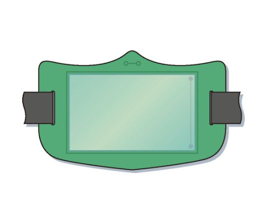 ツクシ工房 e腕章　透明ポケット付き　緑　ショートゴムバンド付 1枚 WE-123S