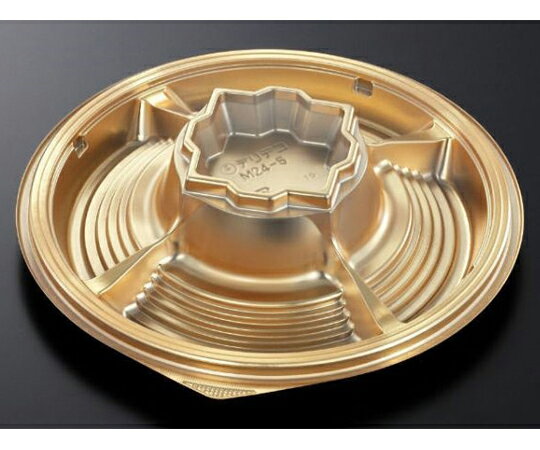 中央化学 オードブル容器 DXデリデコ M24-5 G-BK 身-1 360枚 1ケース(360枚入) 376319