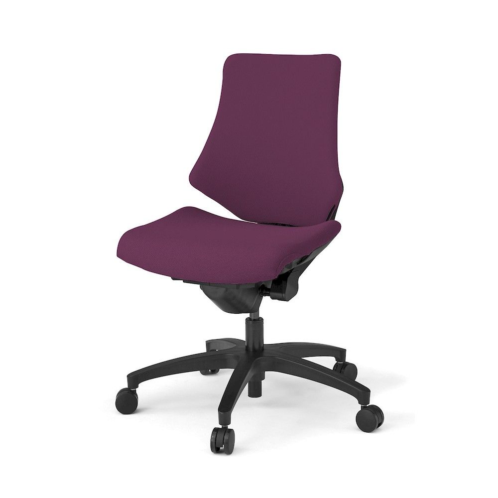 イトーキ／ITOKI エフチエア クロスバック ローバック ブラックフレーム ナイロン双輪キャスター T1×X7..